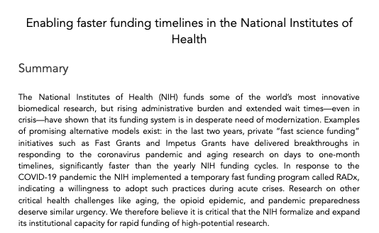 Government funding landscape for aging research